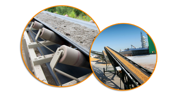 輸送帶使用簡便，維修容易，運費低廉，并能縮短運輸距離，降低工程造價，節省人力物力